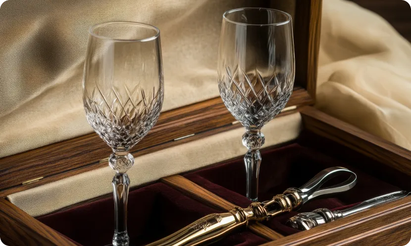 箱や付属品が揃っている食器の写真